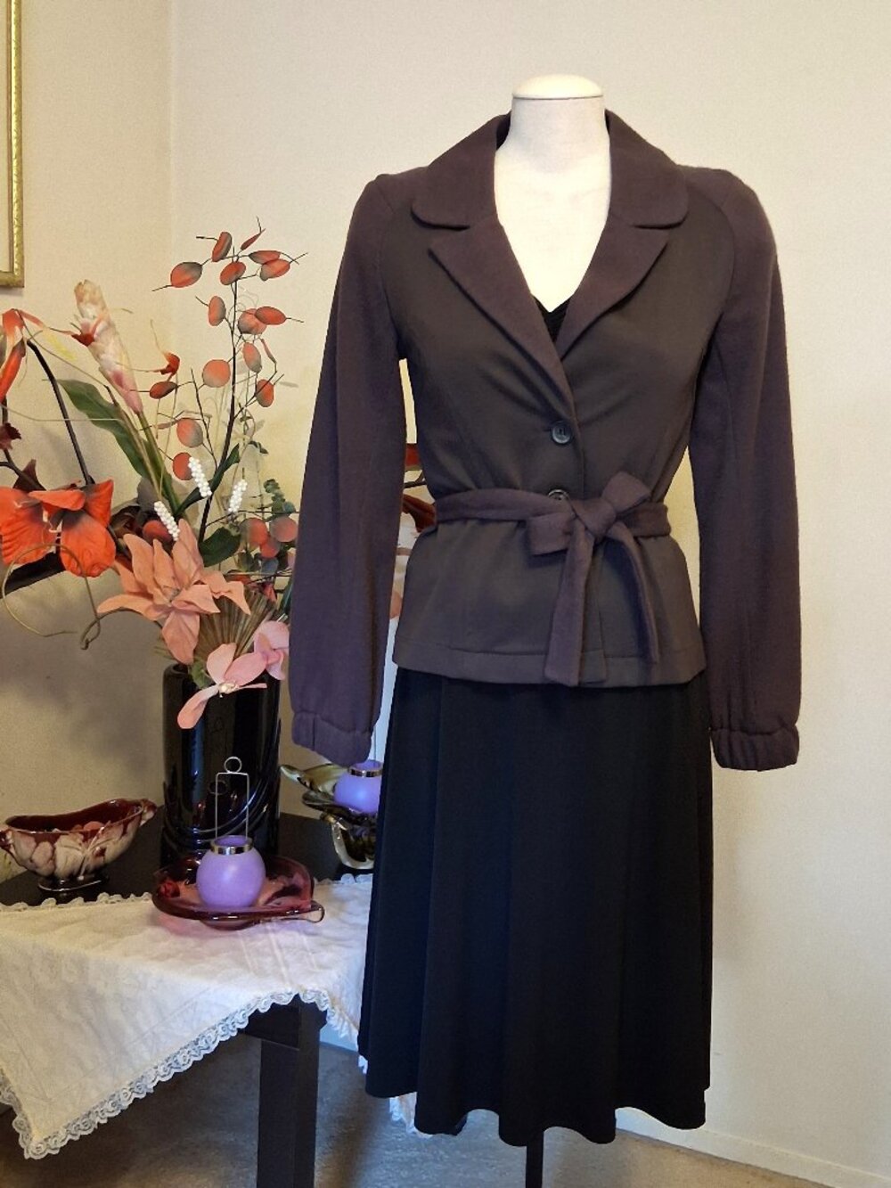 Stills Tailored Wool Blend Lined Blazer Jacket Luxury Fashion Workwear S